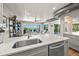 Kitchen with ocean views and stainless steel appliances at 600/602 Beach Rd # 1 & 2, Sarasota, FL 34242