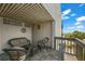 Private patio with wicker furniture, perfect for relaxing at 600/602 Beach Rd # 1 & 2, Sarasota, FL 34242