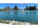 Boat passing through a calm waterway at 636 Lakescene Drive Dr, Venice, FL 34293