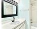 Bathroom with vanity, mirror, and bathtub at 7011 9Th W Ave, Bradenton, FL 34209