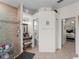 Bathroom with walk-in shower, toilet, and vanity at 8107 High Oaks Trl, Myakka City, FL 34251