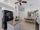 Open concept kitchen with an island and breakfast nook at 8107 High Oaks Trl, Myakka City, FL 34251