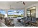 Extended patio with seating and views at 9020 Artisan Way, Sarasota, FL 34240