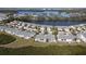 An aerial view showcasing a home's location within a larger community at 919 Waterside Ln, Bradenton, FL 34209