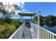 Quaint gazebo with water view at 919 Waterside Ln, Bradenton, FL 34209