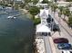 Charming waterfront view with clock tower and gazebo at 919 Waterside Ln, Bradenton, FL 34209