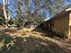Mature trees and grassy side yard of home at 121 Christie Ave, Sarasota, FL 34232