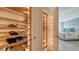 Well-lit shoe closet with built-in shelves at 1211 Gulf Of Mexico Dr # 603, Longboat Key, FL 34228