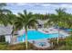 Resort-style pool and spa with lush landscaping at 12810 Seasong Ter, Bradenton, FL 34211