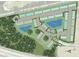 Community featuring a lake and planned walking trails at 15052 Cuzcorro Ct, Nokomis, FL 34275