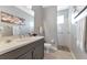 Clean bathroom with walk-in shower and modern vanity at 16806 5Th Ne Ter, Bradenton, FL 34212