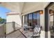 Private balcony with table and chairs, offering water views at 204 3Rd W St # 203, Bradenton, FL 34205