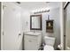 Clean bathroom with granite vanity, shower, and toilet at 204 3Rd W St # 203, Bradenton, FL 34205