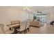 Bright dining area with a view to the living room at 204 Villoresi Blvd, Nokomis, FL 34275