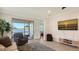 Living area with sliding doors leading to a patio at 204 Villoresi Blvd, Nokomis, FL 34275