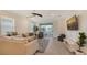 Living room with water views and ample natural light at 204 Villoresi Blvd, Nokomis, FL 34275