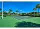 Well-maintained tennis court at 204 Villoresi Blvd, Nokomis, FL 34275