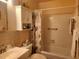 Bright bathroom with updated fixtures and a shower/tub at 2905 51St W Ave, Bradenton, FL 34205