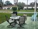 Small patio area with table and chairs at 2905 51St W Ave, Bradenton, FL 34205