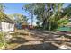 Backyard with shed and bird bath, partially visible home at 2912 Bayshore Gardens Pkwy, Bradenton, FL 34207