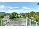 Stunning balcony view overlooking the ocean and neighborhood at 3017 Avenue E, Holmes Beach, FL 34217