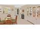 Condo dining area with a view of the kitchen and entryway at 365 Three Lakes Ln # G, Venice, FL 34285