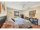 Comfortable main bedroom with a king bed and calming decor at 4045 Oakhurst Dr # 3125, Sarasota, FL 34233