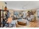 Spacious living room with hardwood floors and comfortable seating at 4045 Oakhurst Dr # 3125, Sarasota, FL 34233