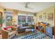 Relaxing sunroom with a view of the backyard and workspace at 4045 Oakhurst Dr # 3125, Sarasota, FL 34233
