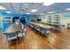 Spacious community room with long tables and chairs at 425 30Th W Ave # C206, Bradenton, FL 34205