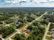 Aerial view showing home's location in a residential neighborhood at 4497 N Salford Blvd, North Port, FL 34286
