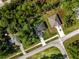 Aerial view showing home's location in a residential neighborhood at 4497 N Salford Blvd, North Port, FL 34286