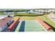 Expansive shuffleboard courts with shade canopies at 4534 Fern Dr, Bradenton, FL 34208