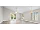 Spacious living area with high ceilings and neutral colors at 6401 Pelican Dr # 80A, Bradenton, FL 34210