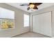 Spacious bedroom with double closets and window coverings at 8908 White Sage Loop, Lakewood Ranch, FL 34202