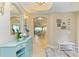 Bright and spacious entry with light flooring and view to living room at 9711 Sea Turtle Ter # 102, Bradenton, FL 34212