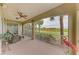 Enjoyable screened porch with golf course view at 9711 Sea Turtle Ter # 102, Bradenton, FL 34212