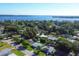 Aerial view showcasing homes and waterfront access at 104 24Th Ne St, Bradenton, FL 34208