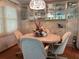 Casual dining area with built-in hutch and chandelier at 1111 42Nd E Ave, Ellenton, FL 34222