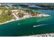 Aerial view of boats in a calm waterway near a park at 1215 E Venice Ave, Venice, FL 34285