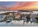 Luxury home with a stunning waterfront sunset view at 1389 Tangier Way, Sarasota, FL 34239