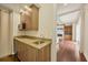 Convenient wet bar with granite countertop and microwave at 1389 Tangier Way, Sarasota, FL 34239