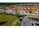 Aerial view of new homes and community features at 17322 Holly Well Ave, Wimauma, FL 33598