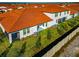 Aerial view of home showcasing backyard and patio at 17322 Holly Well Ave, Wimauma, FL 33598