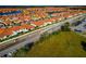Aerial view of new homes and community at 17322 Holly Well Ave, Wimauma, FL 33598