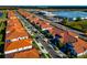 Aerial view of new homes and community at 17322 Holly Well Ave, Wimauma, FL 33598