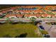 Aerial view of new homes and community features at 17322 Holly Well Ave, Wimauma, FL 33598