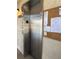 Stainless steel elevator in a condo building, providing convenient access at 2220 Stickney Point Rd # 537, Sarasota, FL 34231
