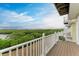Enjoy water views from this expansive balcony at 3524 Walker Is, Bradenton, FL 34208