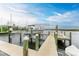 Convenient boat lift and spacious dock at 3524 Walker Is, Bradenton, FL 34208